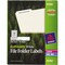 Avery File Folder Labels, 2/3"x3-7/16", 1500/BX, White PK AVE45366 - alternate 2